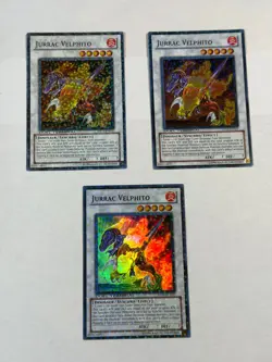 3x Jurrac Velphito DT03-EN037 Super Rare Duel Terminal Promo Yugioh - Image 1