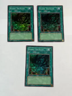 3x Giant Trunade MRL-048 Super Rare 1st Edition Yugioh - Image 1