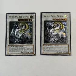 2x Ancient Sacred Wyvern ANPR-EN043 Ultimate Rare 1st Edition Yugioh - Image 1