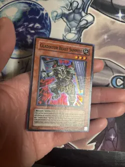 (AY) Yu-Gi-Oh Gladiator Beast Samnite TU01-EN004 Super Rare MP - Image 3