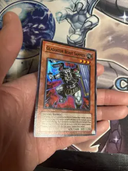 (AY) Yu-Gi-Oh Gladiator Beast Samnite TU01-EN004 Super Rare MP - Image 5