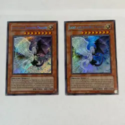2x ORIGINAL 1996 Light and Darkness Dragon RP02-EN095 Secret Rare Yugioh - Image 1