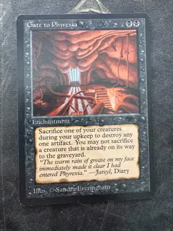 *** ANTIQUITIES Gate to Phyrexia *** NM-Mint Beauty! - DUTY FREE MtG Magic - Image 1