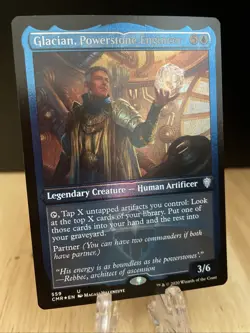 MTG Glacian, Powerstone Engineer (Foil Etched) Commander Legends #559 U NM/M - Image 1