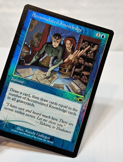 FOIL Accumulated Knowledge Nemesis MTG Magic the Gathering 7212 - Image 4