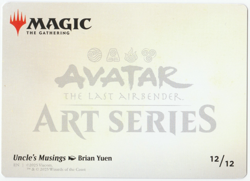 Uncle's Musings Art Card [Avatar: The Last Airbender] MTG - Image 2