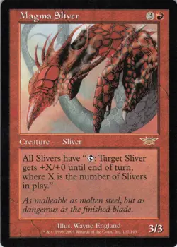 MTG Magma Sliver (107) | LP | Legions {LGN} - Image 1