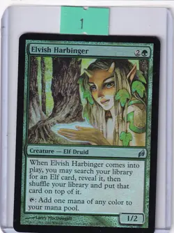 Elvish Harbinger FOIL-Lorwyn Magic the Gathering *Lightly Played* - Image 1