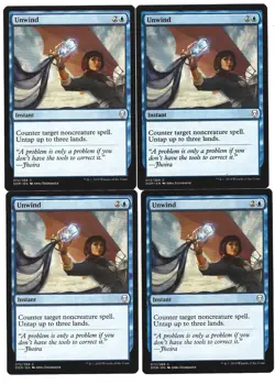 Unwind x4 9/10 NM- Magic M:tG Dominaria UDOMU-01 - Image 1