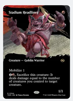 Stadium Headliner (FOIL) Showcase | TDM Tarkir Dragon | Goblin | Rare | NEW NM+ - Image 1