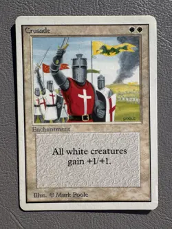 MTG - Unlimited - Crusade - LP - Rare - Collector’s Item - Image 1