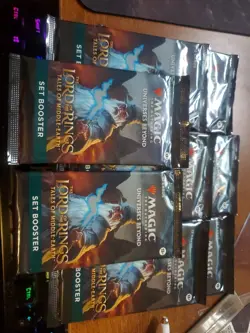 MTG 8x Set Booster Packs Sealed Lord Of The Rings Tales Of Middle-Earth - Image 1