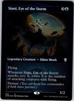 Magic the Gathering Foil Siani, Eye of the Storm Etched Commander Legends MTG - Image 1