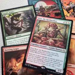 Cutom Complete COMMANDER DECK Magic. Toxic Poison infect themed - Red and Green - Image 1