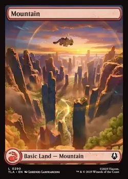 Mountain (0290) X1 BORDERLESS FOIL-NM/M-Avatar: The Last Airbender - Image 1