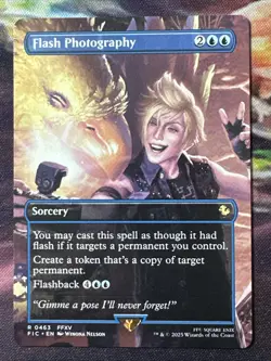 Flash Photography - Borderless - Final Fantasy #463 Rare, NM - Image 1