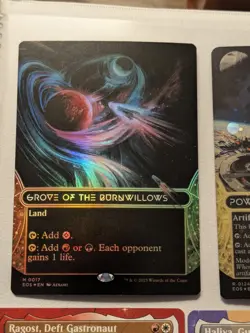 MTG Edge Of Eternities GROVE OF THE BURNWILLOWS Borderless Foil NM - Image 1
