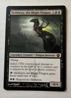 Skithiryx The Blight Dragon X1 - Mint Pack Fresh - Scars of Mirrodin MTG Magic - Image 1