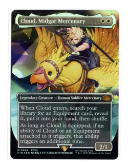 Cloud, Midgar Mercenary (Borderless) (Chocobo Track Foil) M 564 Final Fantasy MT - Image 1