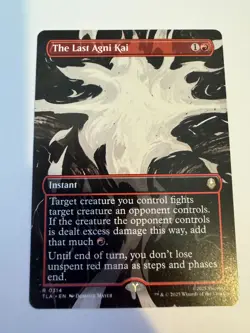 The Last Agni Kai 0314 TLA Extended Art MTG Avatar NM/M - Image 1