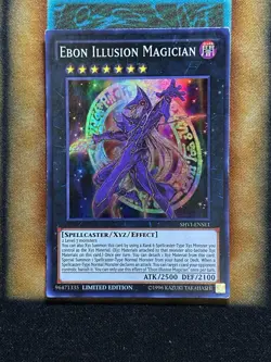 Yugioh Ebon Illusion Magician SHVI-ENSE1 Super Rare Limited Edition LP - Image 1