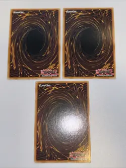 3x YGO Phantom Knights' Fog Blade 1st Ed Platinum Secret Rare RA04-EN164 Playset - Image 2