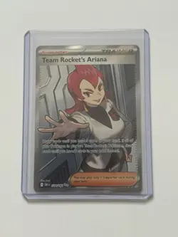 TEAM ROCKET'S ARIANA 224/182 ULTRA RARE HOLO DESTINED RIVALS POKEMON CARD - NM - Image 1