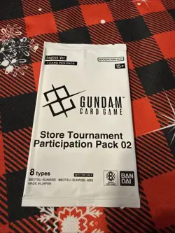 Gundam Card Game Store Tournament Participation Pack 02 English Sealed TCG Foil - Image 1