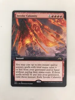 Invoke Calamity Extended Borderless MTG Magic the Gathering Card NM Mint NEO - Image 1