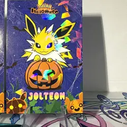 2 Cracked Ice Holos Halloween Database Eevee & Jolteon Non-TCG POKEMON CARDS - Image 5