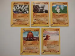Pokemon Trading Card Game eCard Skyridge Fighting Type Lot Near Mint TCG NM - Image 1