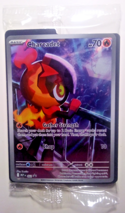 Sealed 2025 Pokemon Charcadet 022 Phantasmal Flames ETB Black Star Promo Card - Image 1