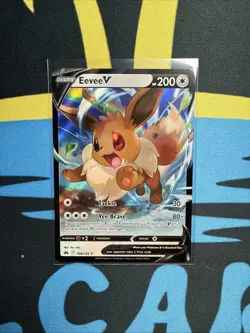 Eevee V 108/159 Crown Zenith Sword & Shield SWSH Ultra Rare Pokemon Card NM - Image 1