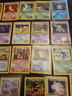 31 card lot Vintage WOTC All 1st edition Gym Challenge, Gym Heroes, Jungle,Team - Image 3