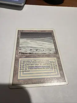 Magic the Gathering Tundra Revised Edition Dual Land Regular Card MP - Image 1