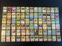 78 Card Vintage Pokemon Card Lot Base Set Jungle Fossil Neo Discovery - Image 1