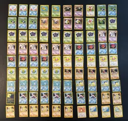 90 Card Vintage Pokemon Card Lot Neo Era Neo Discovery Neo Revelation Bundle - Image 1