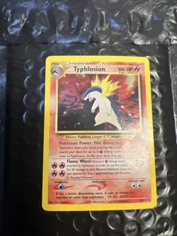 Pokemon Neo Genesis 2000 Typhlosion Holo Rare Card TCG 18/111 NM - Image 1