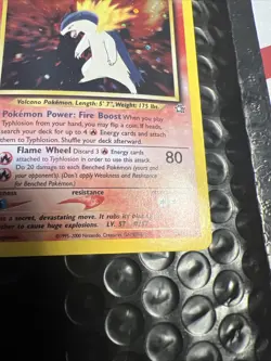 Pokemon Neo Genesis 2000 Typhlosion Holo Rare Card TCG 18/111 NM - Image 5