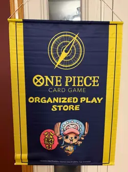 One Piece Card Game Organized Play Store Chopper Banner Wall Scroll NEW - Image 1