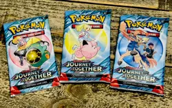 Pokemon Journey Together Booster Pack - 10 Cards / Pack SEALED LOT OF 3 No RSRV - Image 1