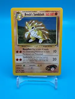 Brock's Sandslash Pokemon Card Gym Challenge Set #23 Vintage Rare Near Mint TCG - Image 3