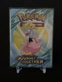 Pokemon Journey Together Trainer Tips Art Card Ft. Lillie & Clefairy - Image 1