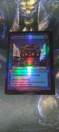 Surround Sound 2024 Alpha Divorced Dads Court Of Chaos Holographic Card Sold Out - Image 1