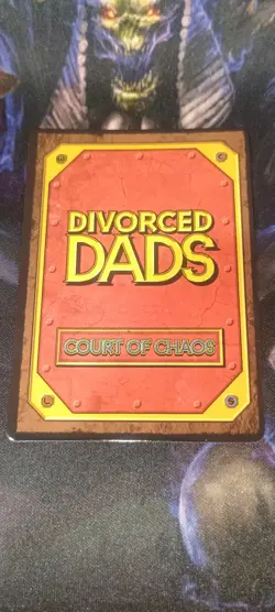 Surround Sound 2024 Alpha Divorced Dads Court Of Chaos Holographic Card Sold Out - Image 2