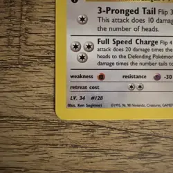 Pokemon Card - Blaine's Tauros 1st Edition Gym Heroes 064/132 Common - Image 5