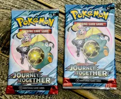 Pokemon Journey Together Booster Pack - 10 Cards / Pack SEALED LOT OF 2 No RSRV - Image 1