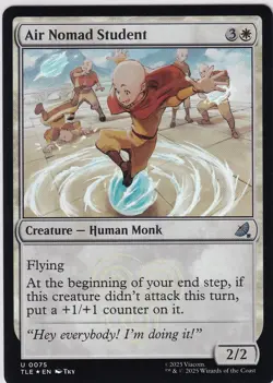MTG Air Nomad Student (75/319) Avatar The Last Airbender Eternal FOIL - Image 1