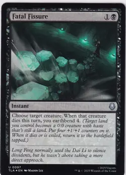 Foil Fatal Fissure, MTG, Avatar: The Last Airbender, Magic the Gathering, 97 - Image 1