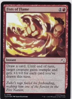 Fists of Flame Magic the Gathering MTG Avatar: the Last Airbender TLE - Image 1